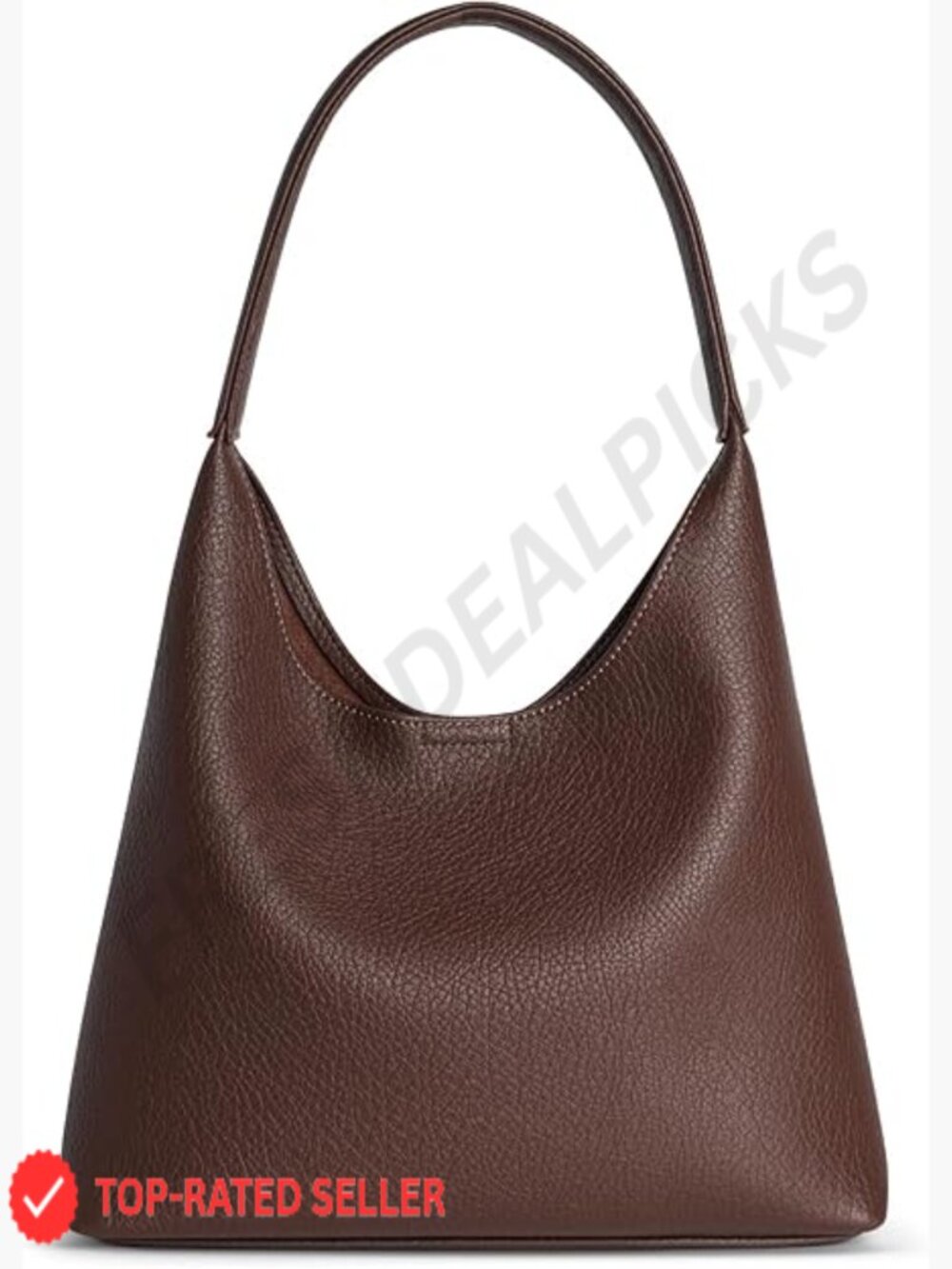 Slouchy Hobo Shoulder Bag Soft Vegan Leather Tote Everyday Handbag Magnetic